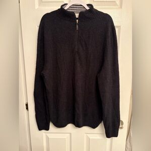 Merinomink Black Quarter Zip Sweater